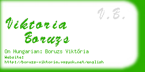 viktoria boruzs business card