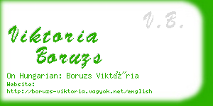 viktoria boruzs business card